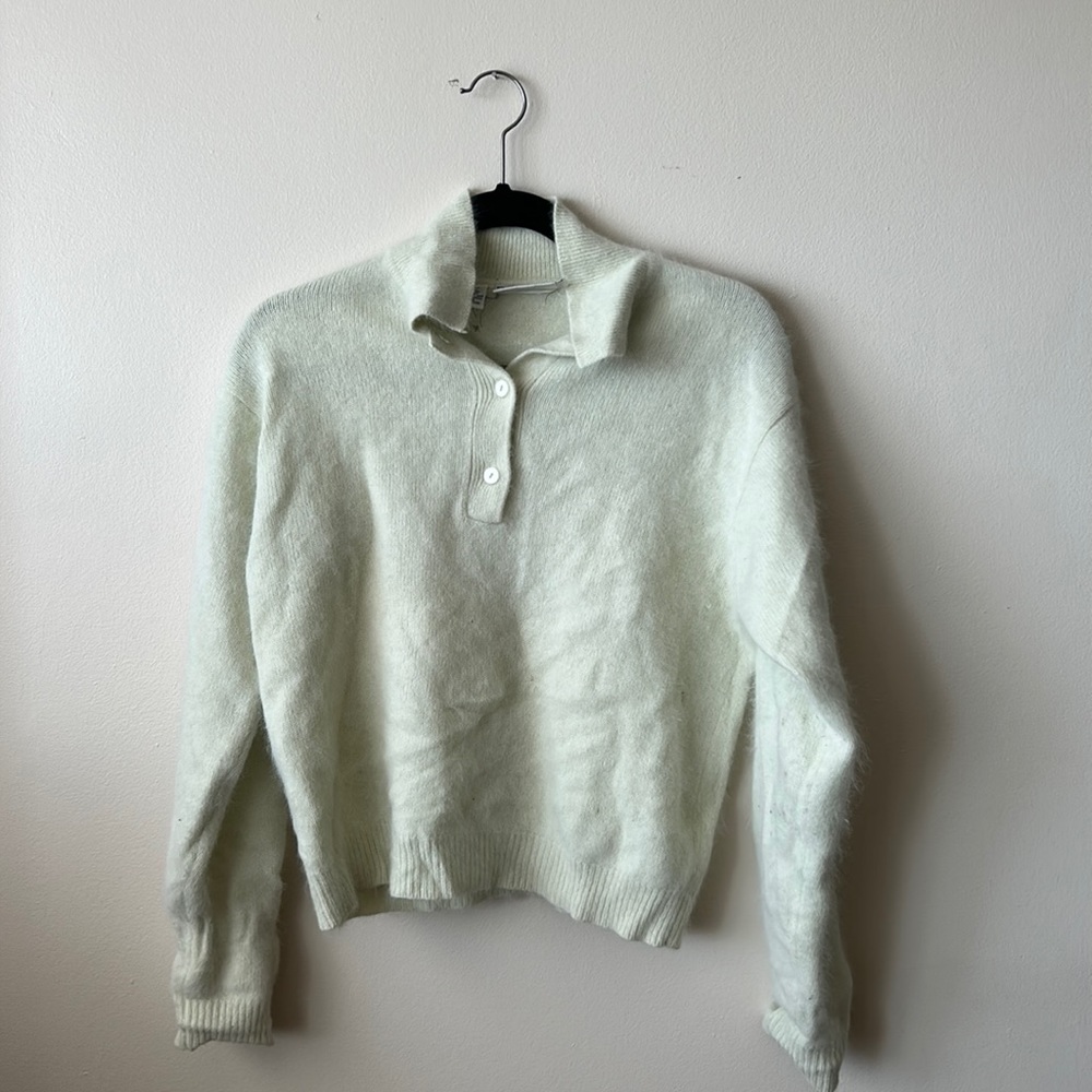 VINTAGE 50s style! rabbit hair sweater - S